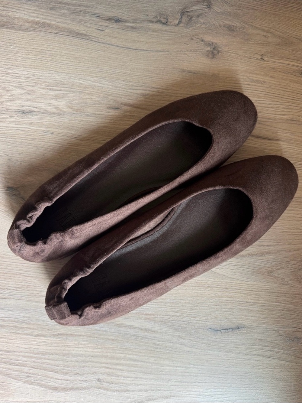 Brown Vegan Ballet Flats
